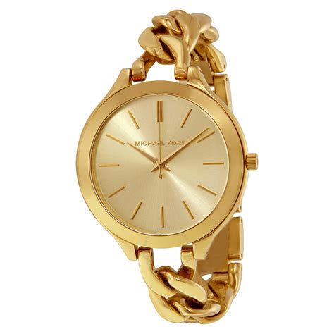 damen uhr michael kors gold mk3222 billig|Michael Kors Slim Runway Champagne Dial Gold.